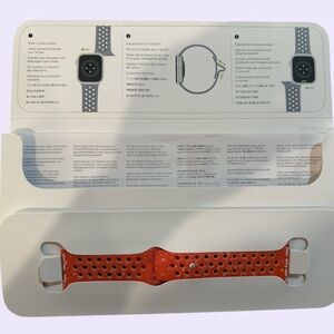 Nike Sport Band for Apple Watch - 45mm - Magic Ember / Crimson Bliss - NEW